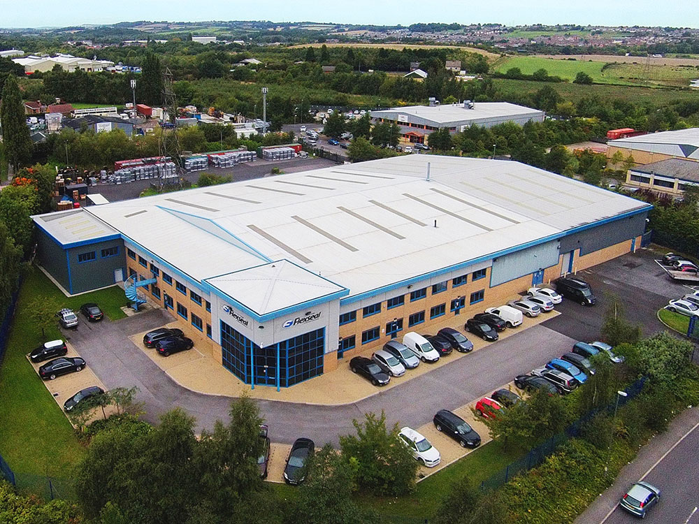Flexseal UK aerial image of building